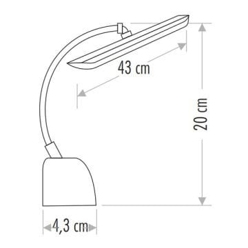 CATA CT-5245 Mandarin 10 Watt 43 cm Krom LED Tablo Apliği