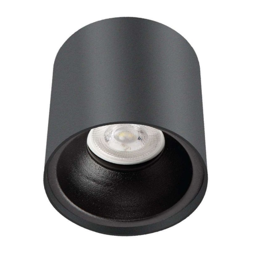MOLLED MOL362-2 10x10 cm Siyah Sıva Üstü Silindir Spot Kasası (Metal - GU10 Duylu)