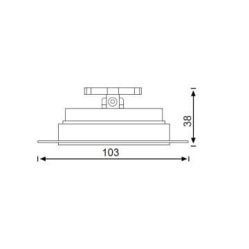 JUPITER JH738 S Sıva Altı Yuvarlak Spot Kasası - Metal