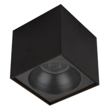 10x10x10 cm Siyah Sıva Üstü Spot