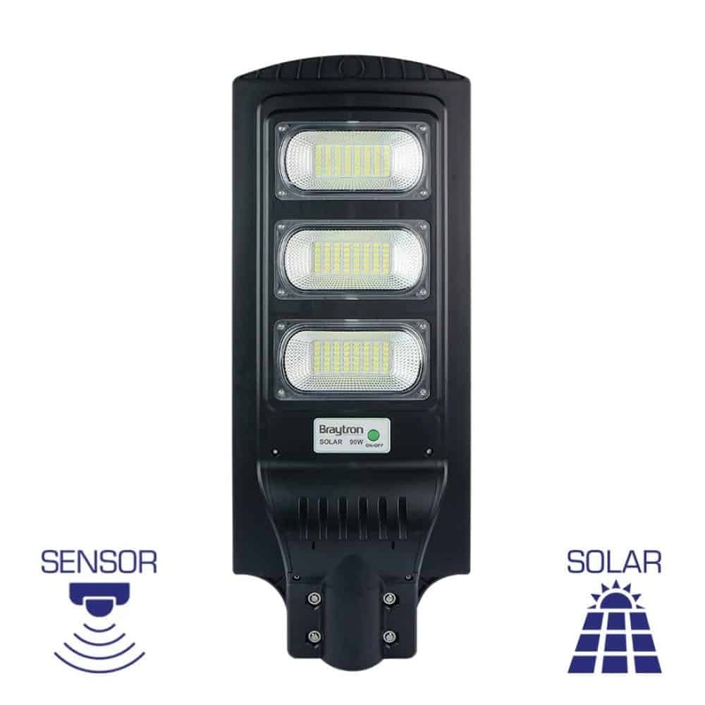 Braytron BT43-05031 90 Watt LED Solar Sokak Armatürü - Beyaz Işık (6500K)