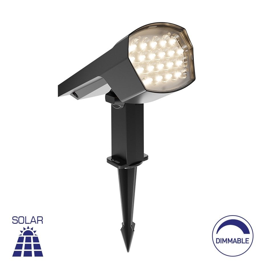 Braytron BG36-00582 12 LED Solar Çim Armatürü - Çift Işık Renkli (Beyaz + Gün Işığı)