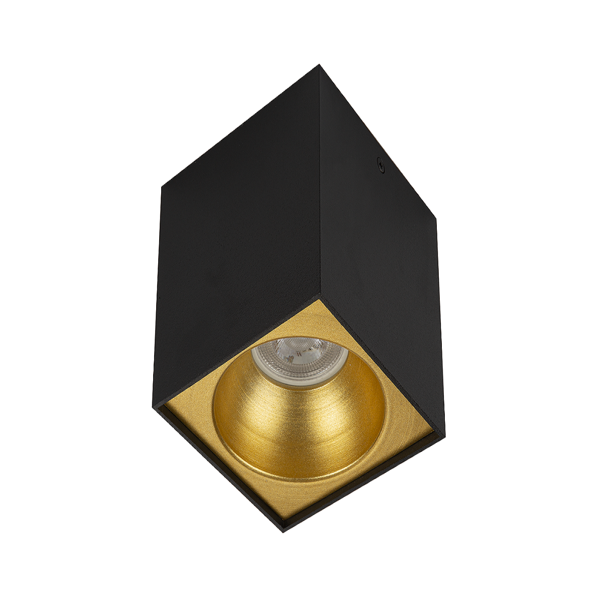 6x6x10 cm Siyah-Gold Sıva Üstü Spot