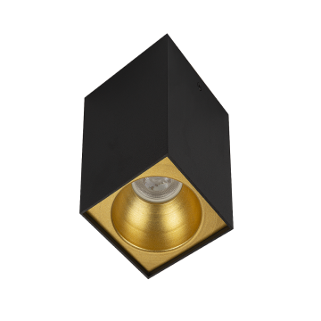 6x6x10 cm Siyah-Gold Sıva Üstü Spot