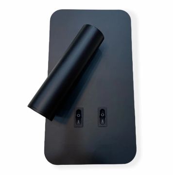 CATA CT-5243 Tuvalu 3 Watt Siyah Yatak Başı LED Aplik - Gün Işığı (3200K)