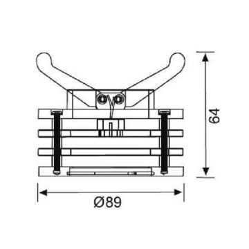 JUPITER JH566 AL Alüminyum Gri Sıva Altı Dekoratif Spot Kasası - Metal