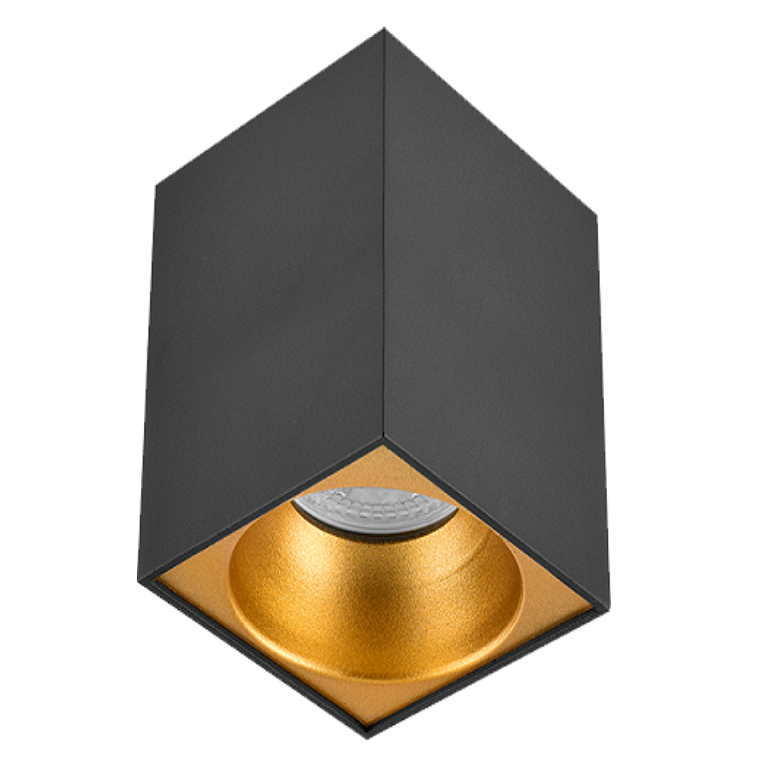 10x10x14 cm Siyah-Bakır Sıva Üstü Spot