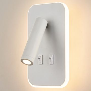 CATA CT-5243 Tuvalu 3 Watt Beyaz Yatak Başı LED Aplik - Gün Işığı (3200K)