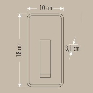 CATA CT-5243 Tuvalu 3 Watt Beyaz Yatak Başı LED Aplik - Gün Işığı (3200K)