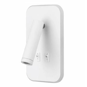 CATA CT-5243 Tuvalu 3 Watt Beyaz Yatak Başı LED Aplik - Gün Işığı (3200K)