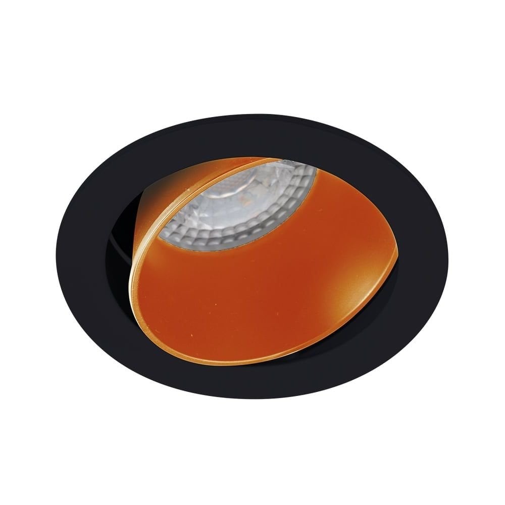 JUPITER JH718 S&A Siyah-Gold Sıva Altı Hareketli Yuvarlak Spot Kasası - Metal