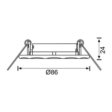 JUPITER JH575 K Krom Sıva Altı Hareketli Yuvarlak Spot Kasası - Metal