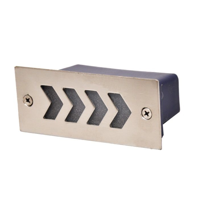 MOLLED MOL9006 3 Watt Saten Sıva Altı Dikdörtgen LED Merdiven Armatürü (Metal)