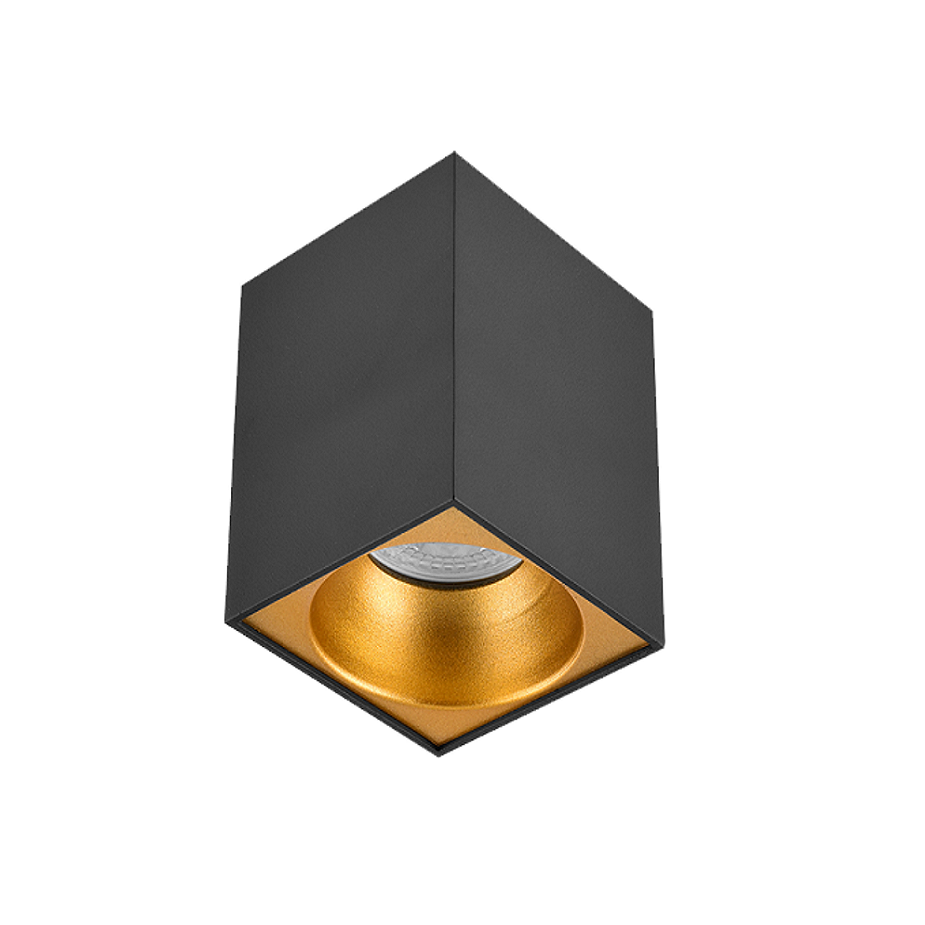 6x6x8 cm Siyah-Bakır Sıva Üstü Spot