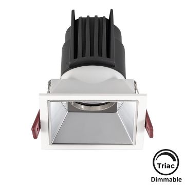MOLLED MOL4148M Triac Dimli 10 Watt Beyaz-Krom Sıva Altı Kare LED Spot (SAMSUNG/OSRAM/PHILIPS LED & EAGLERISE/PHILIPS/LIFUD Driver)