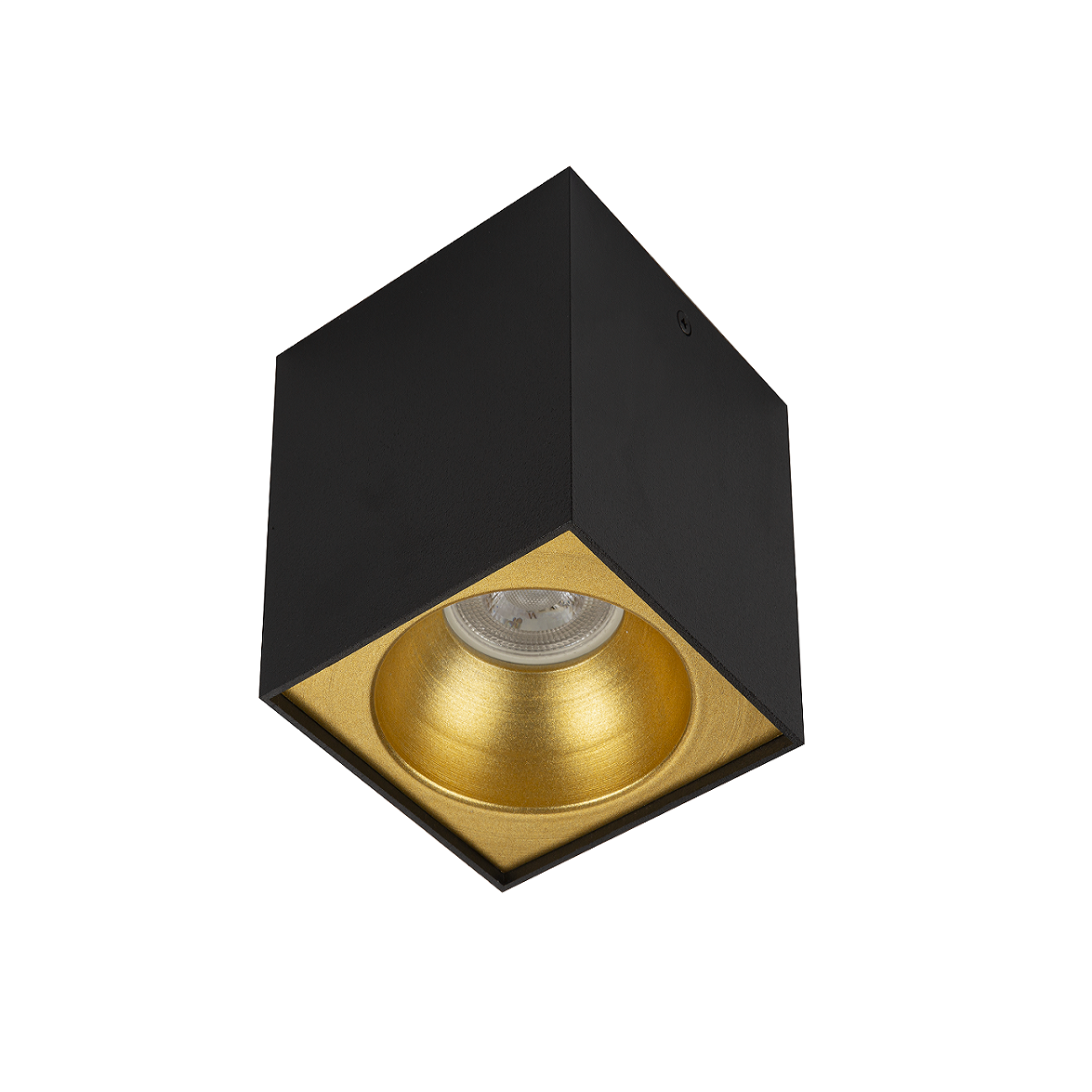 6x6x8 cm Siyah-Gold Sıva Üstü Spot