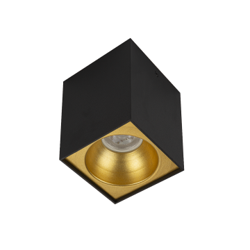 6x6x8 cm Siyah-Gold Sıva Üstü Spot