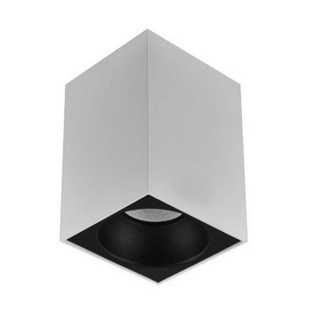 inoled 9258-02 10x10x14 cm Beyaz-Siyah Sıva Üstü Spot Kasası - GU10 Duylu - Metal