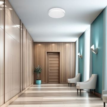 Braytron BC15-00580 20 Watt Sensörlü ve Acil Durum Kitli Dış Mekan LED Tavan Armatürü - 3 Işık Renkli (Beyaz + Ilık Beyaz + Gün Işığı)