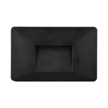 Braytron BG38-02101 3 Watt Sıva Üstü Dikdörtgen Dış Mekan LED Merdiven Armatürü - Siyah PC Gövde - Gün Işığı (3000K)