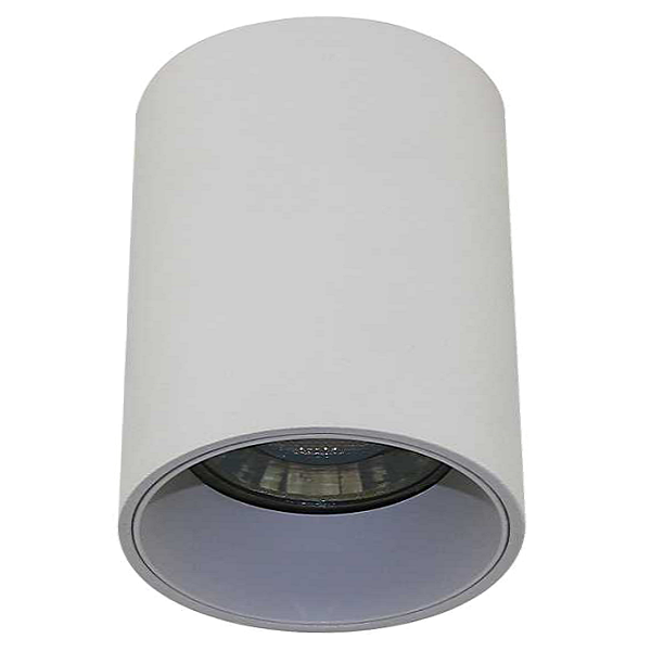 10x14 cm Beyaz Sıva Üstü Silindir Spot