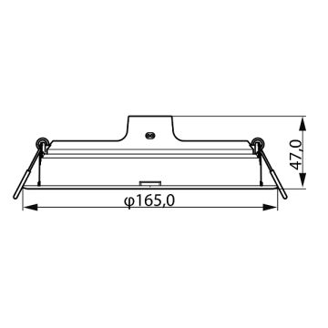 PHILIPS 16.5 Watt Sıva Altı Yuvarlak LED Panel - Beyaz Işık (6500K)