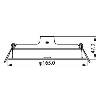 PHILIPS 16.5 Watt Sıva Altı Yuvarlak LED Panel - Beyaz Işık (6500K)