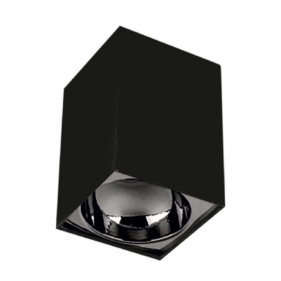 inoled 9257-05 10x10x14 cm Siyah-Platin Sıva Üstü Spot Kasası - GU10 Duylu - Metal
