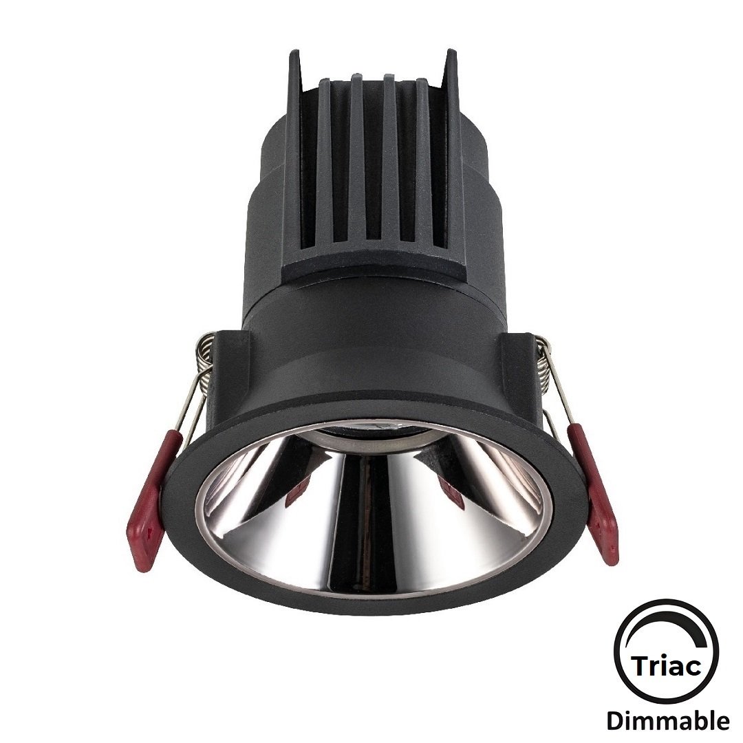 MOLLED MOL4144M Triac Dimli 12 Watt Siyah-Krom Sıva Altı LED Spot (SAMSUNG/OSRAM/PHILIPS LED & EAGLERISE/PHILIPS/LIFUD Driver)