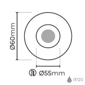 MOLLED MOL7032 2 Watt Beyaz Sıva Altı Yuvarlak LED Merdiven Armatürü