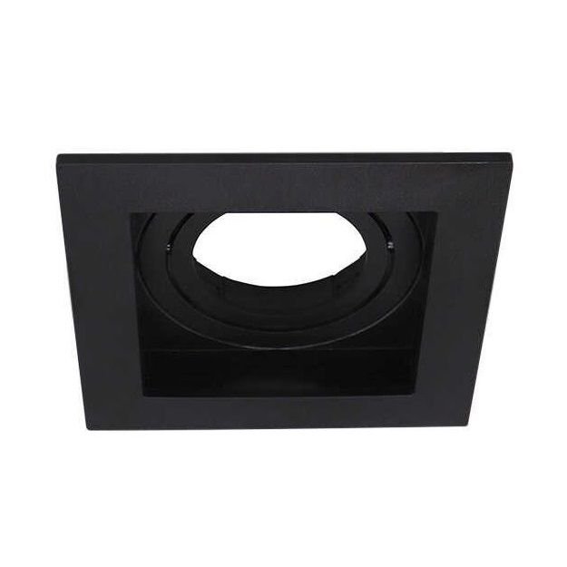 JUPITER JK639 S Siyah Sıva Altı Kare Spot Kasası - Plastik