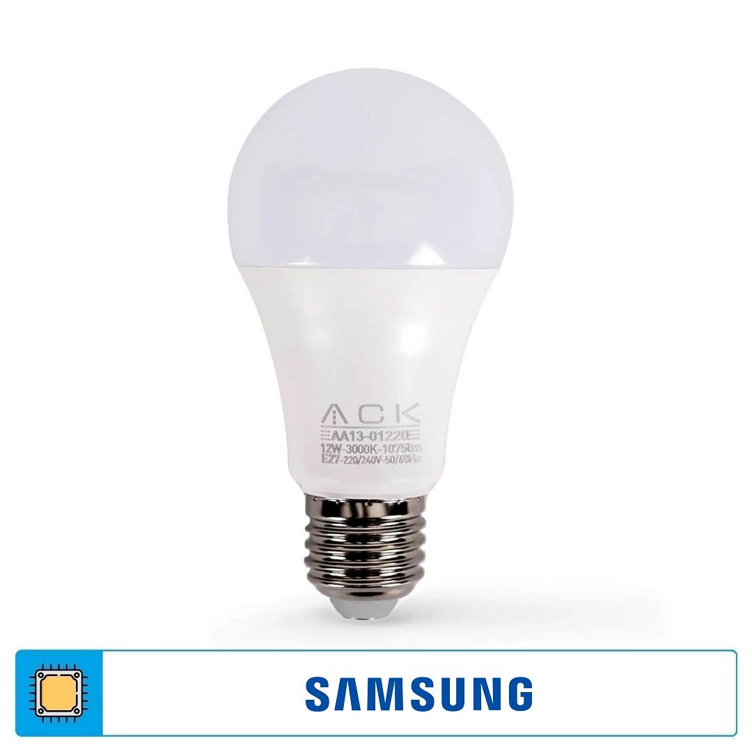 ACK AA13-01220 12 Watt LED Ampul - SAMSUNG LED - Gün ışığı (3000K)