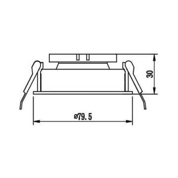 JUPITER JH718 S Siyah Sıva Altı Hareketli Yuvarlak Spot Kasası - Metal