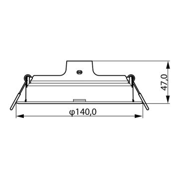 PHILIPS 12.5 Watt Sıva Altı Yuvarlak LED Panel - Gün Işığı (3000K)