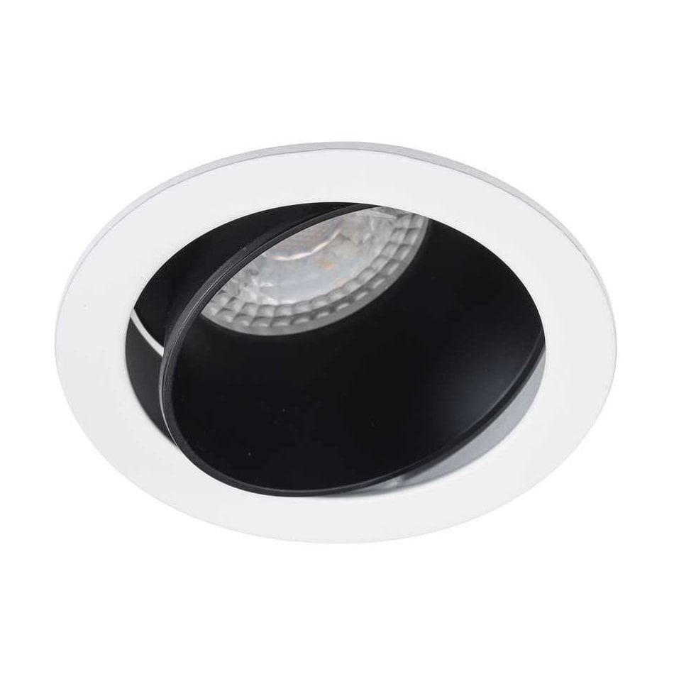 JUPITER JH718 B&S Beyaz-Siyah Sıva Altı Hareketli Yuvarlak Spot Kasası - Metal