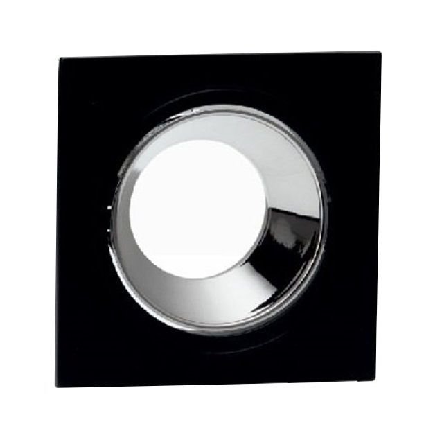 K2 GLOBAL KDA876 Siyah-Krom Kare Sıva Altı Spot Kasası