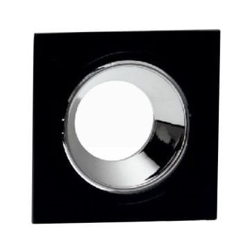 K2 GLOBAL KDA876 Siyah-Krom Kare Sıva Altı Spot Kasası