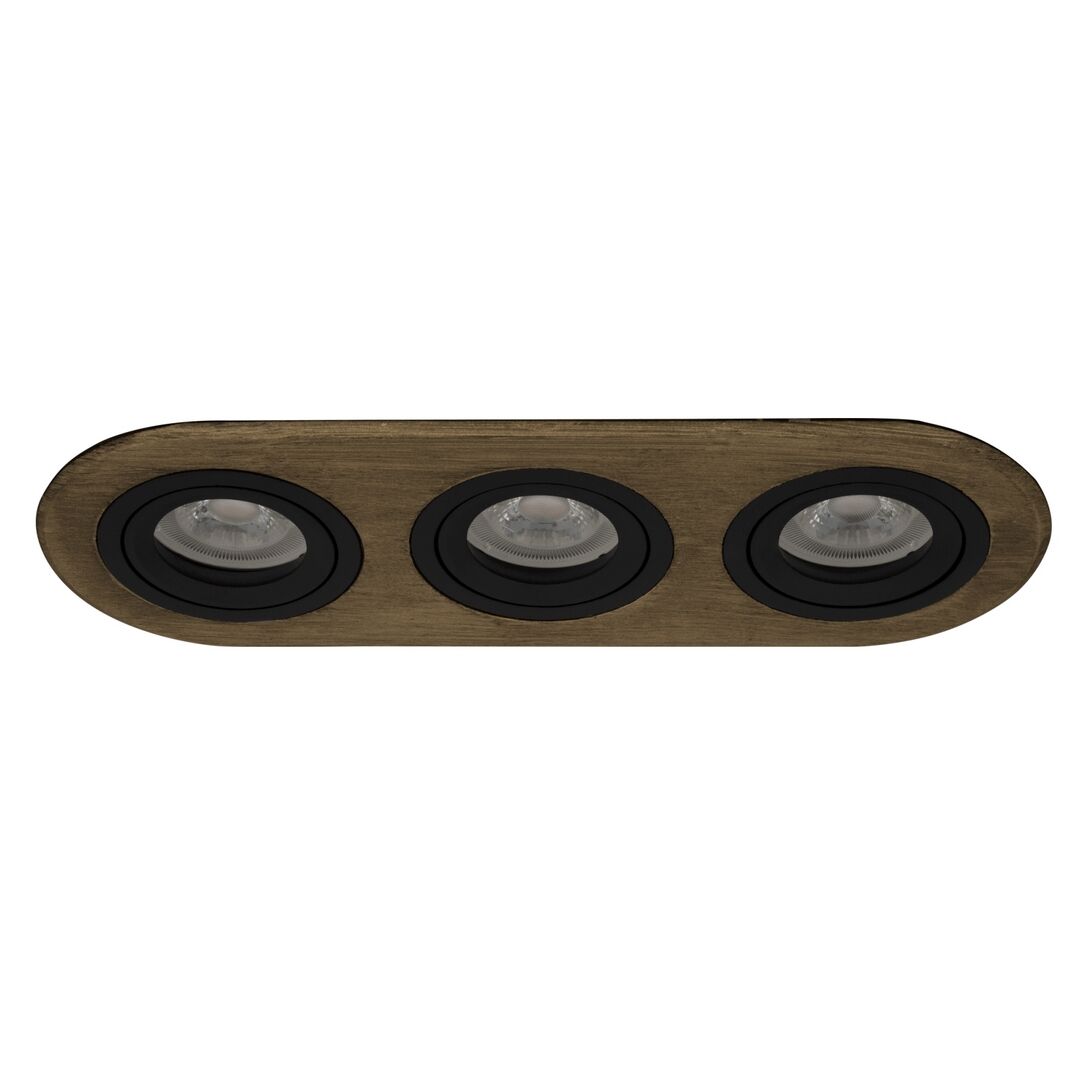 goldX ZE809-PE 12 Watt Prinç Eskitme Sıva Altı Üçlü Oval LED Spot (SAMSUNG LED & EAGLERISE Driver)