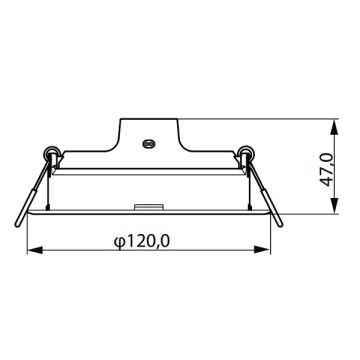 PHILIPS 7.5 Watt Sıva Altı Yuvarlak LED Panel - Gün Işığı (3000K)