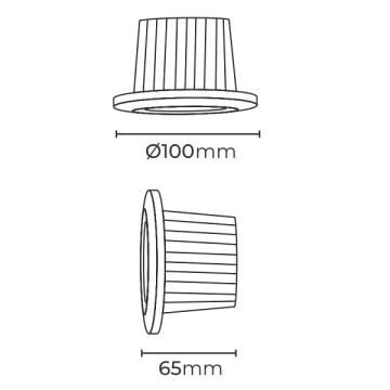 MOLLED MOL111Y 12 Watt Beyaz Kasa LED AR111 Ampul (PHILIPS/Bridgelux LED & LIFUD/EAGLERISE Driver)