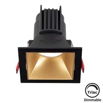 MOLLED MOL4160M Triac Dimli 8 Watt Siyah-Rose Sıva Altı Kare LED Spot (SAMSUNG/OSRAM/PHILIPS LED & EAGLERISE/PHILIPS/LIFUD Driver)