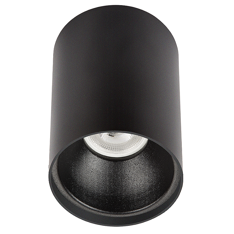 10x14 cm Siyah Sıva Üstü Silindir Spot