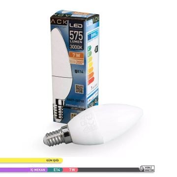 ACK AA09-00713 7 Watt LED Mum Ampul - Beyaz Işık (6500K)