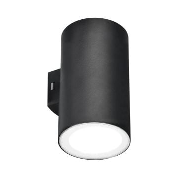 Braytron BG38-02582 2x9 Watt Gri Kasa Çift Yönlü Dış Mekan LED Aplik - 3 Işık Renkli (Beyaz + Ilık Beyaz + Gün Işığı)