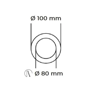 K2 GLOBAL KDA858 Beyaz Yuvarlak Sıva Altı Spot Kasası