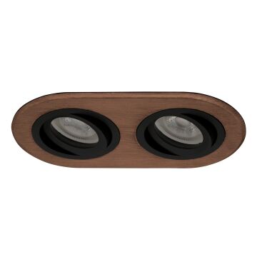 goldX ZE808-BE 2x12 Watt Bakır Eskitme Sıva Altı İkili Oval LED Spot (SAMSUNG LED & EAGLERISE Driver)