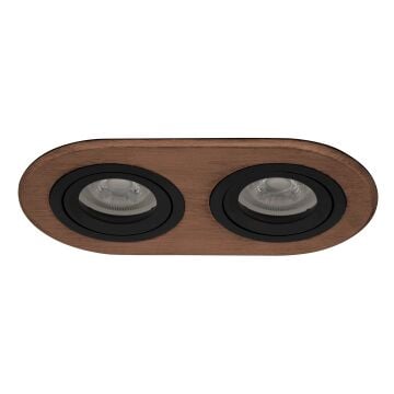 goldX ZE808-BE 2x12 Watt Bakır Eskitme Sıva Altı İkili Oval LED Spot (SAMSUNG LED & EAGLERISE Driver)