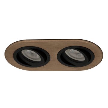 goldX ZE808-BRE 2x12 Watt Bronz Eskitme Sıva Altı İkili Oval LED Spot (SAMSUNG LED & EAGLERISE Driver)