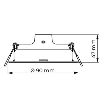 PHILIPS 5.5 Watt Sıva Altı Yuvarlak LED Panel - Beyaz Işık