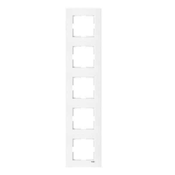 VİKO Karre 90960224 Beşli Dikey Çerçeve [Beyaz]